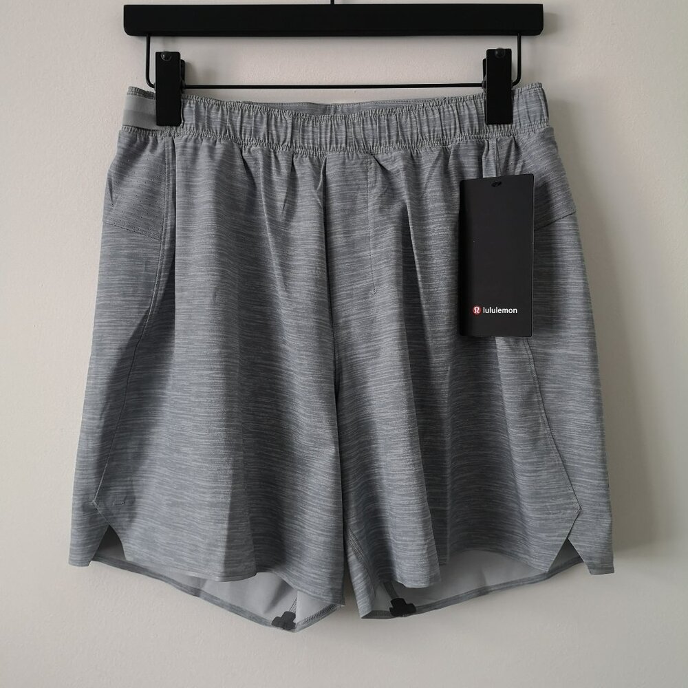 NWT LULULEMON SLTC Grey Lightweight Surge Shorts 6" Lined Men's XXL